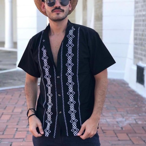 De Manta Guayaberas De Hombre Bordadas Guayabera Artesanal