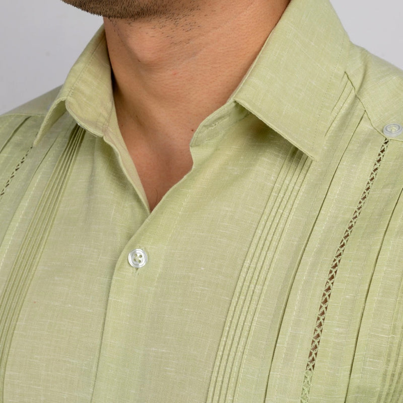GUAYABERA TAHDZIU VERDE MANZANA