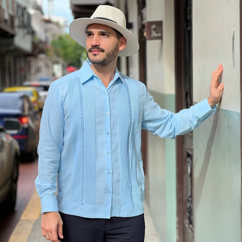 GUAYABERA ISRAEL CELESTE B.AZUL
