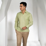 GUAYABERA TAHDZIU VERDE MANZANA