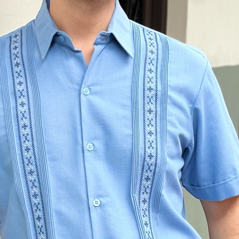 GUAYABERA COIBA CELESTE