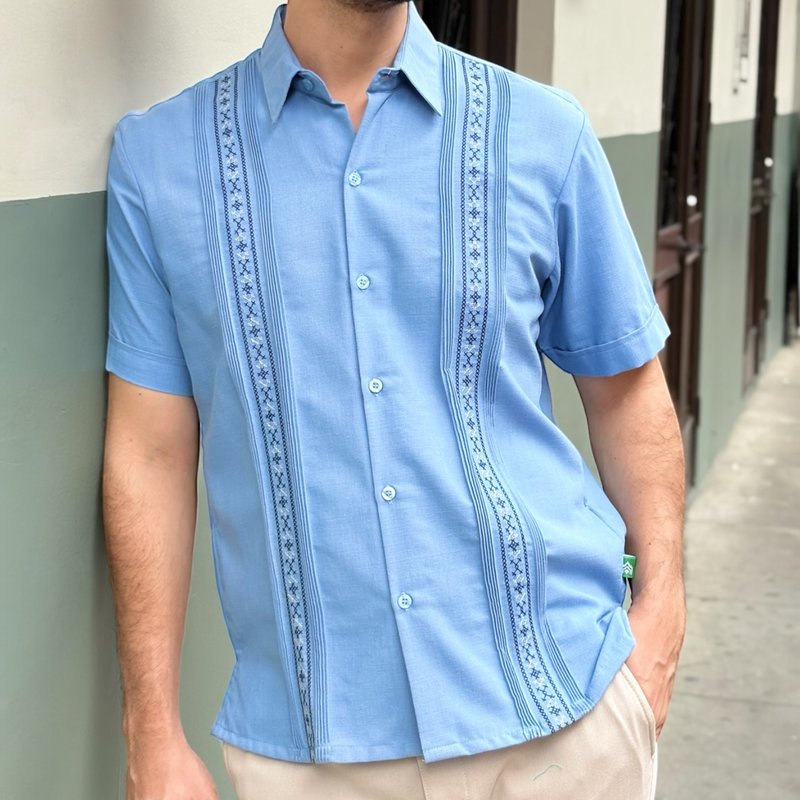 GUAYABERA COIBA CELESTE