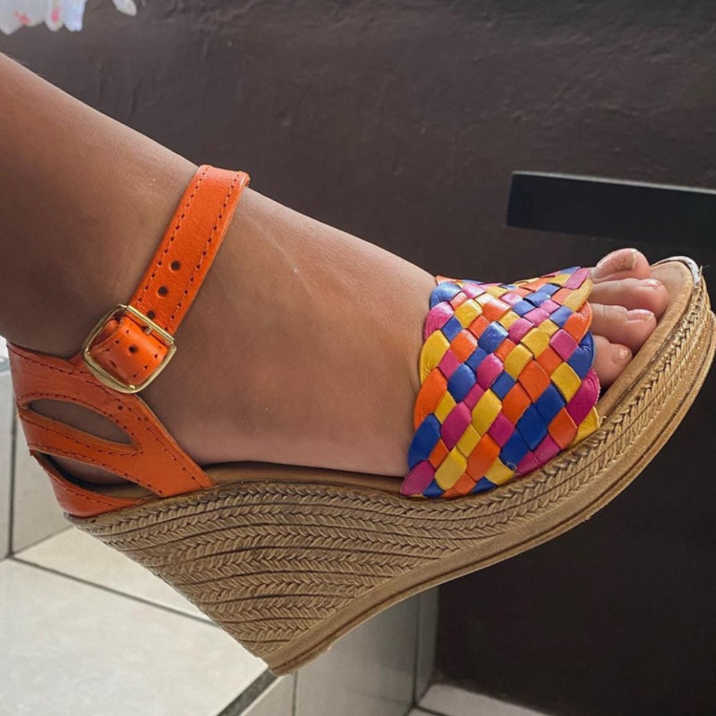 PLATAFORMA CORRIDA NARANJA MULTICOLOR