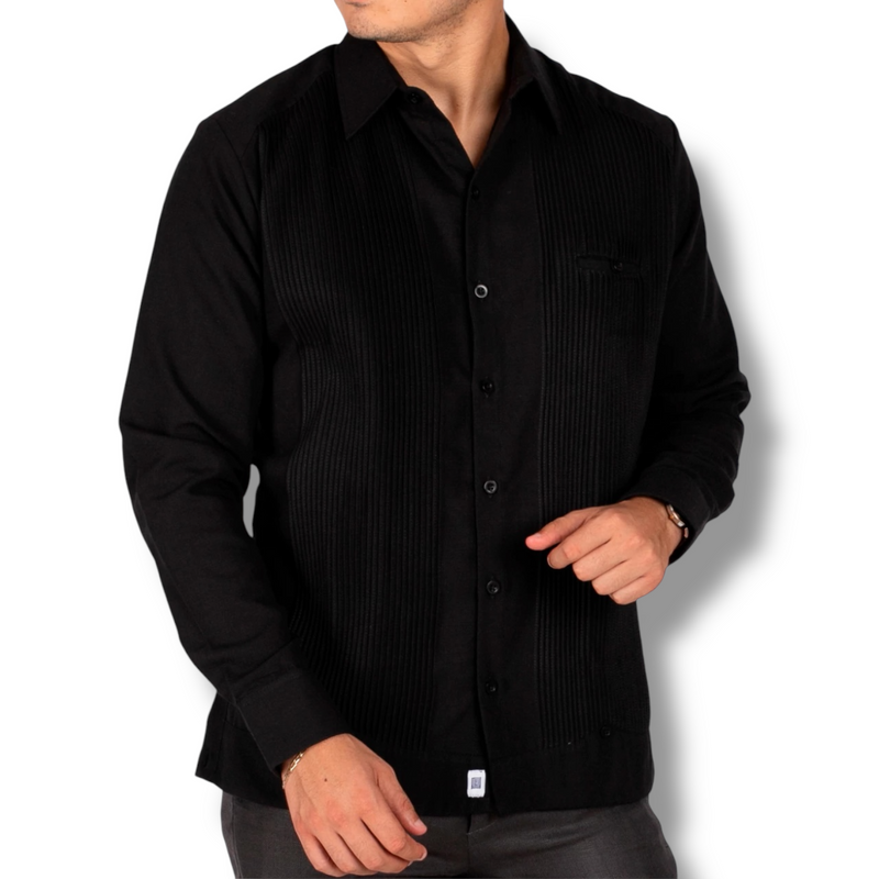 GUAYABERA CUNCUNUL NEGRA