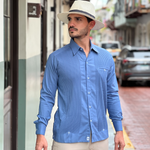 GUAYABERA CUNCUNUL AZUL