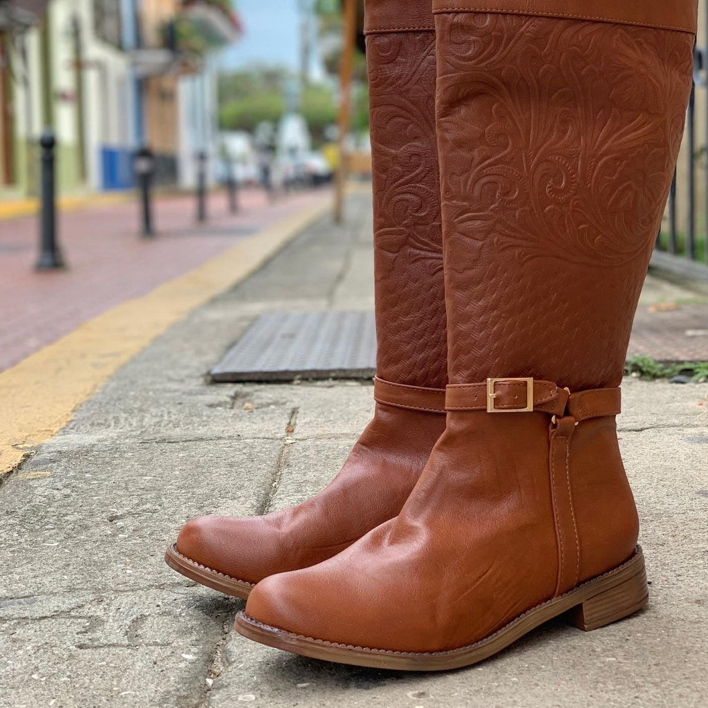 Bota alta para best sale dama