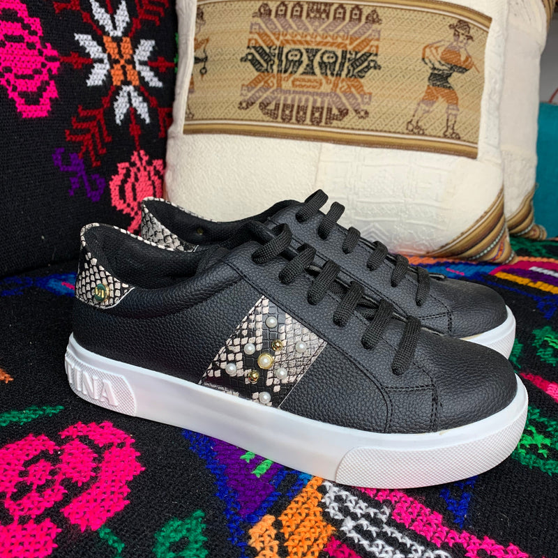 SNEAKER PEARLS SNAKE