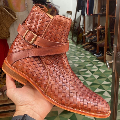 BOTA TEJIDA MIEL